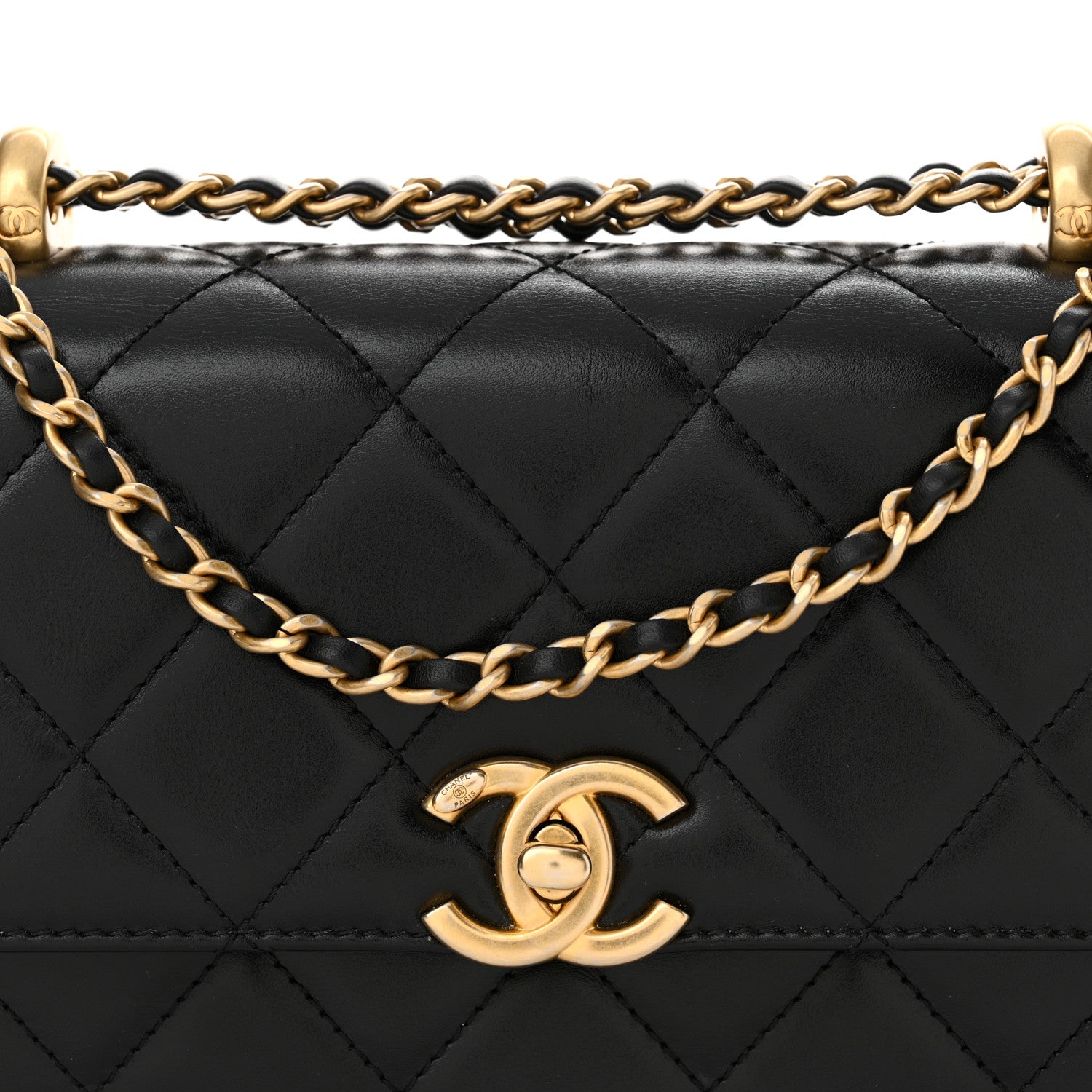 Chanel Calfskin Quilted Mini Perfect Fit Flap Black 8 of 13