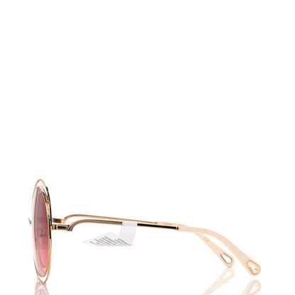 Chloe Metal Oversized Round Carlina Oversized Round Sunglasses CE114SD Gold 3 of 7