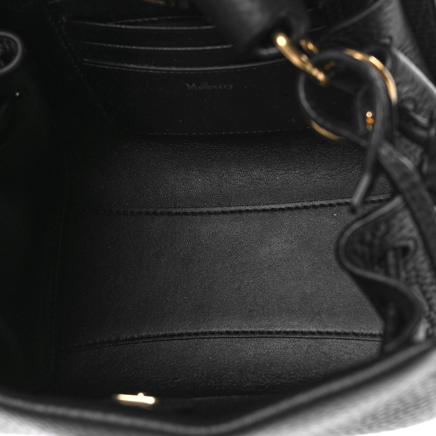 Heavy Grain Small Iris Tote Black