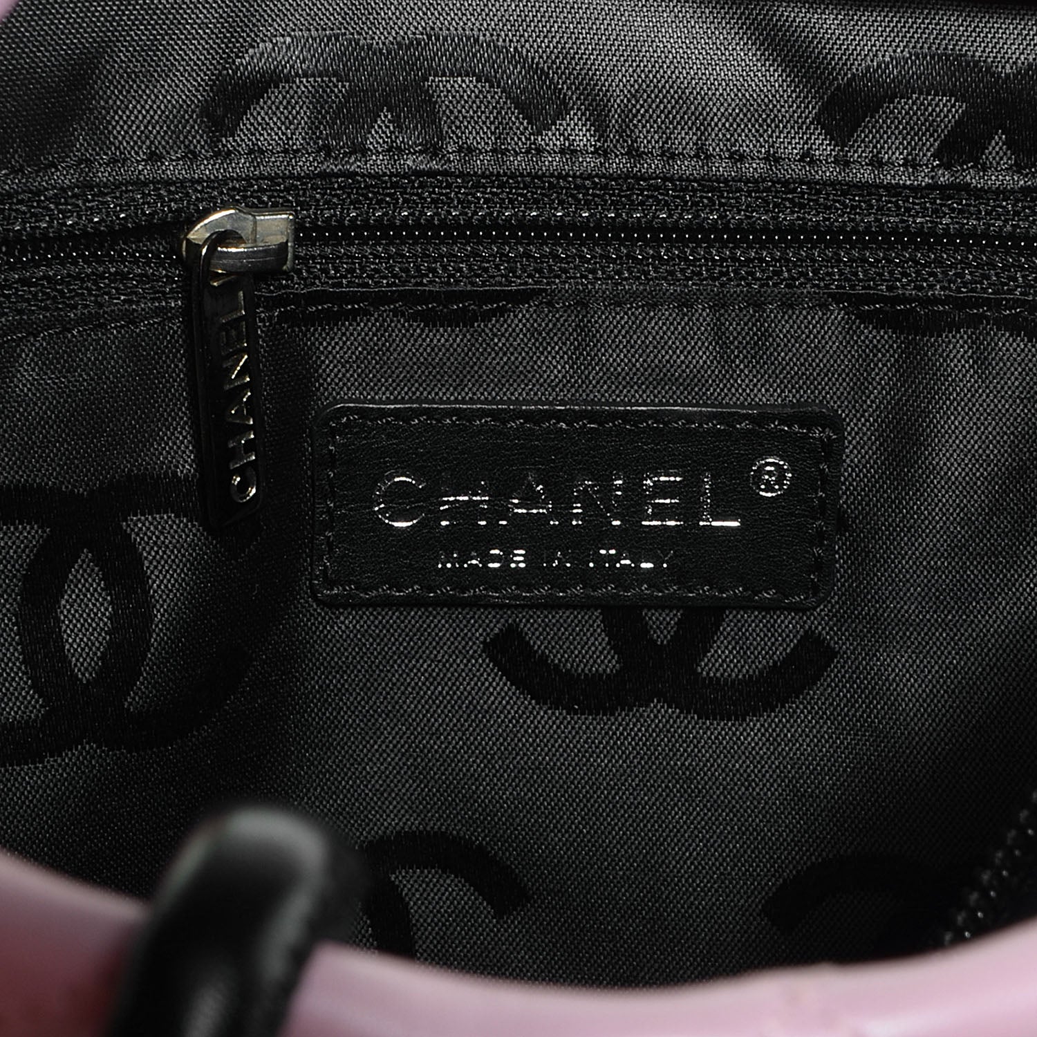 Chanel Calfskin Quilted Medium Cambon Tote Pink Black 6 of 7