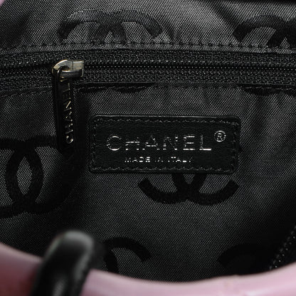 Chanel Calfskin Quilted Medium Cambon Tote Pink Black 6 of 7