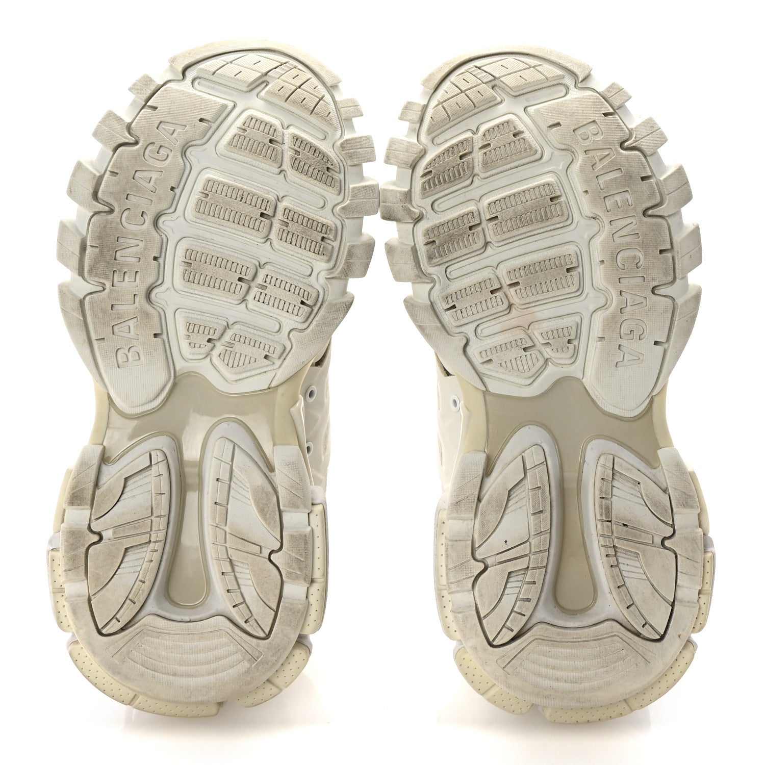 Balenciaga Rubber Mesh Fabric Monocolor Recycled Sole Womens Track Sneakers 37 White Multicolor 6 of 10