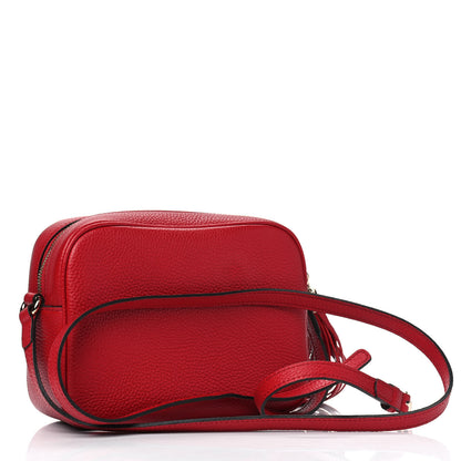 Gucci Pebbled Calfskin Small Soho Disco Bag Tabasco Red 2 of 4