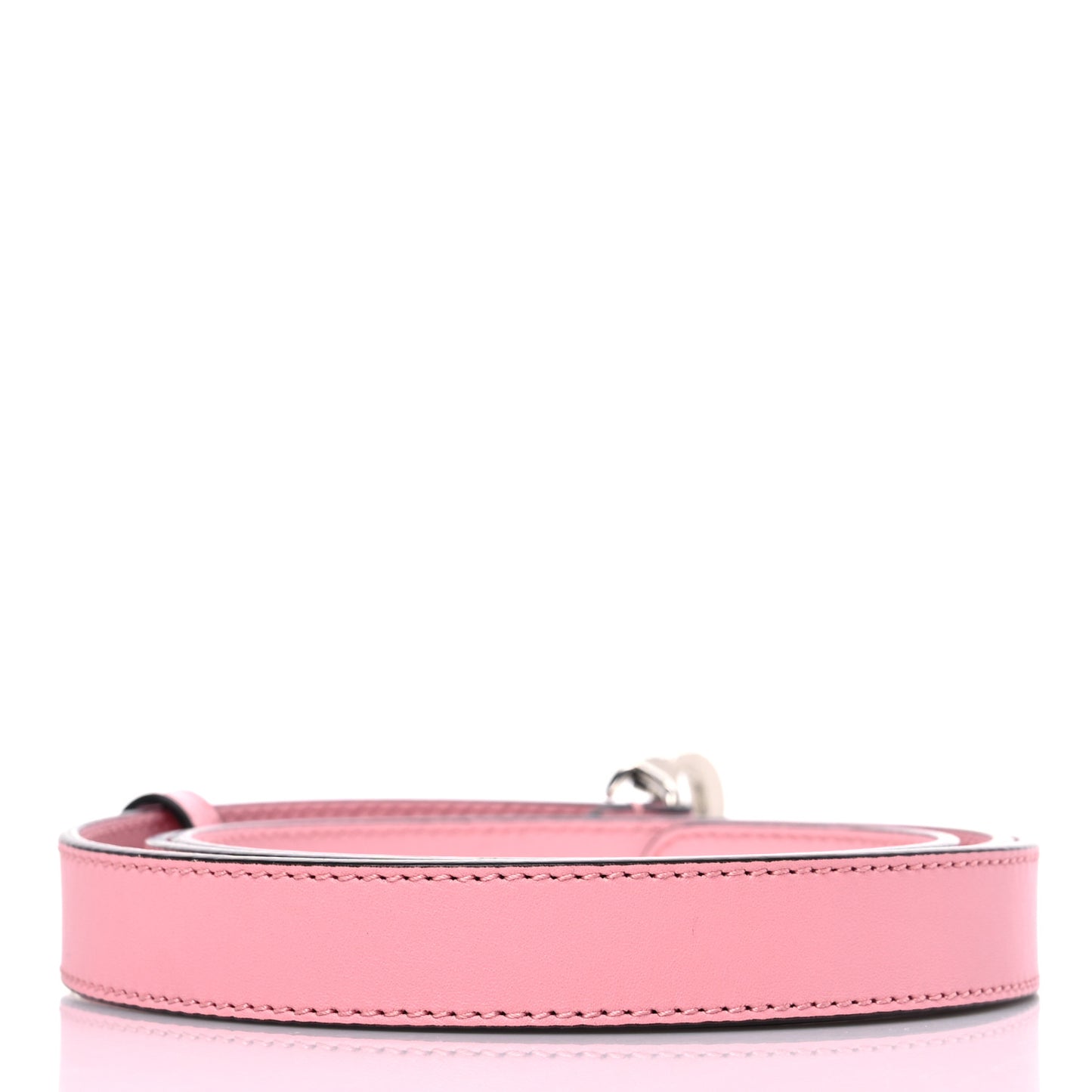 Moon Calfskin Palladium Double G 20mm Belt 80 32 Wild Rose