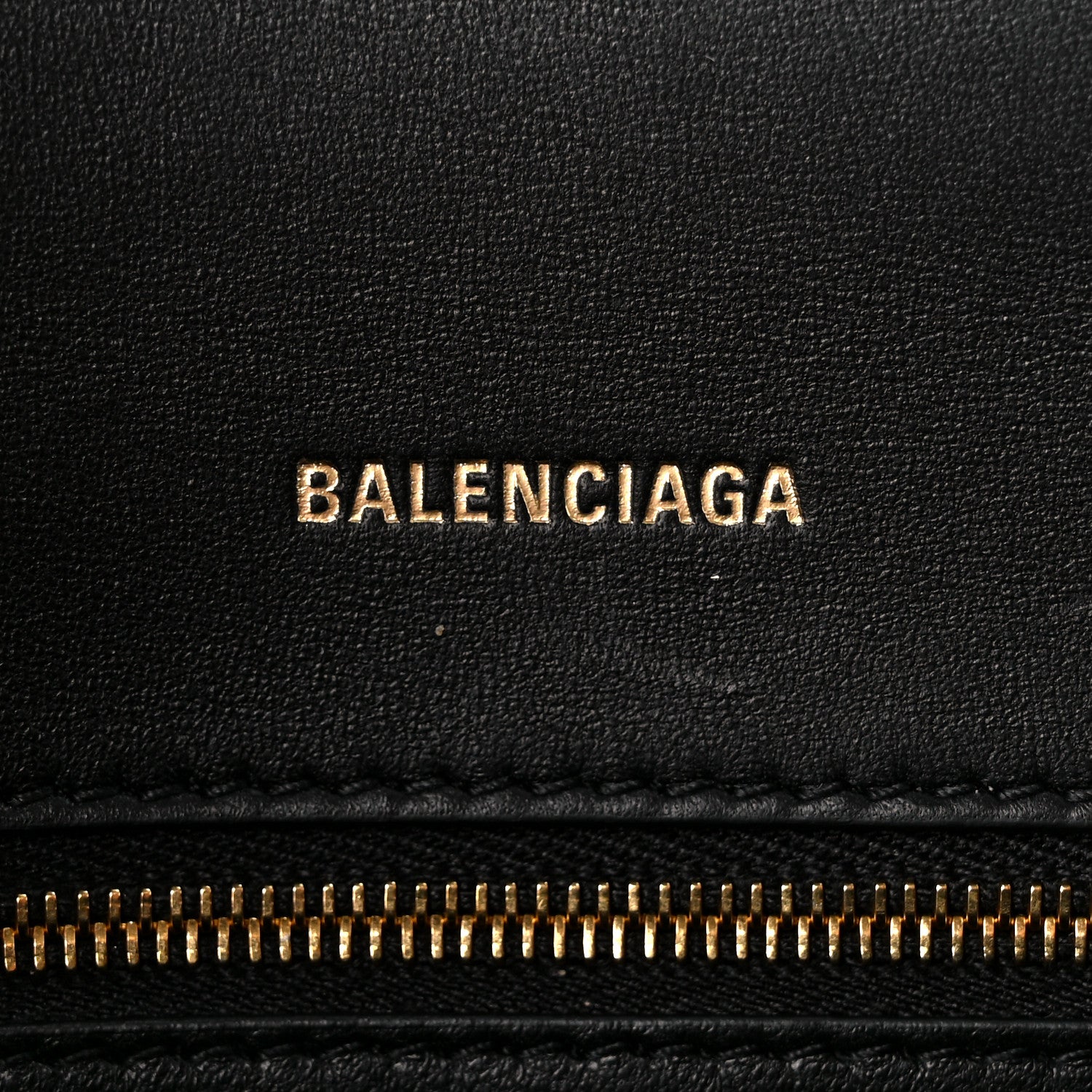 Balenciaga Shiny Box Calfskin Small Hourglass Top Handle Bag Black 6 of 10