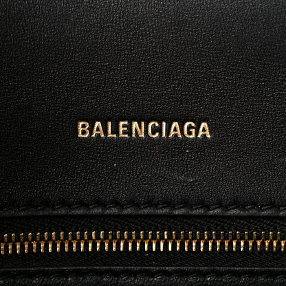 Balenciaga Shiny Box Calfskin Small Hourglass Top Handle Bag Black 6 of 10