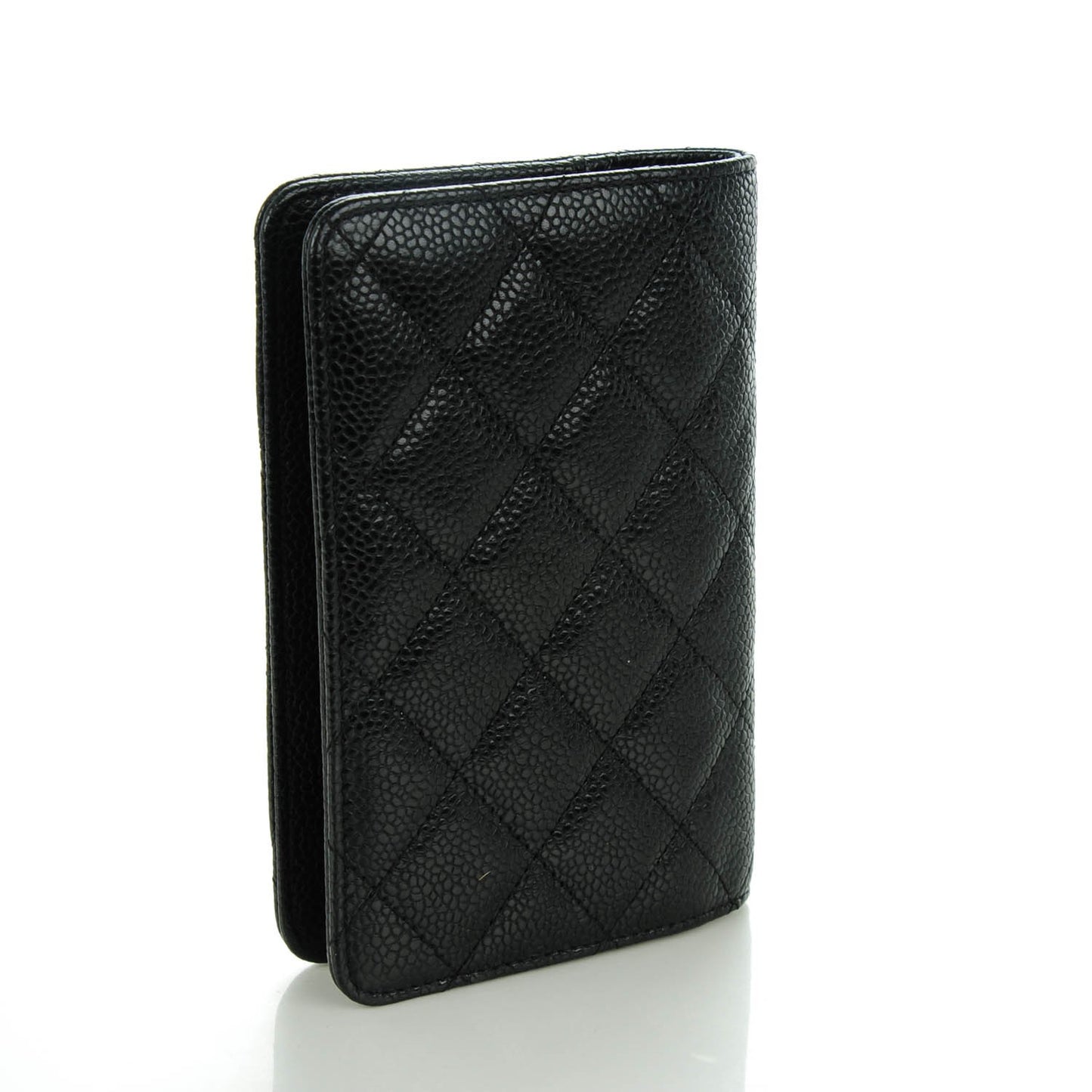 Caviar Quilted Agenda Cover Black