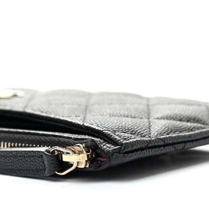 Chanel Caviar Quilted Classic Zip Pouch Black 7 of 10