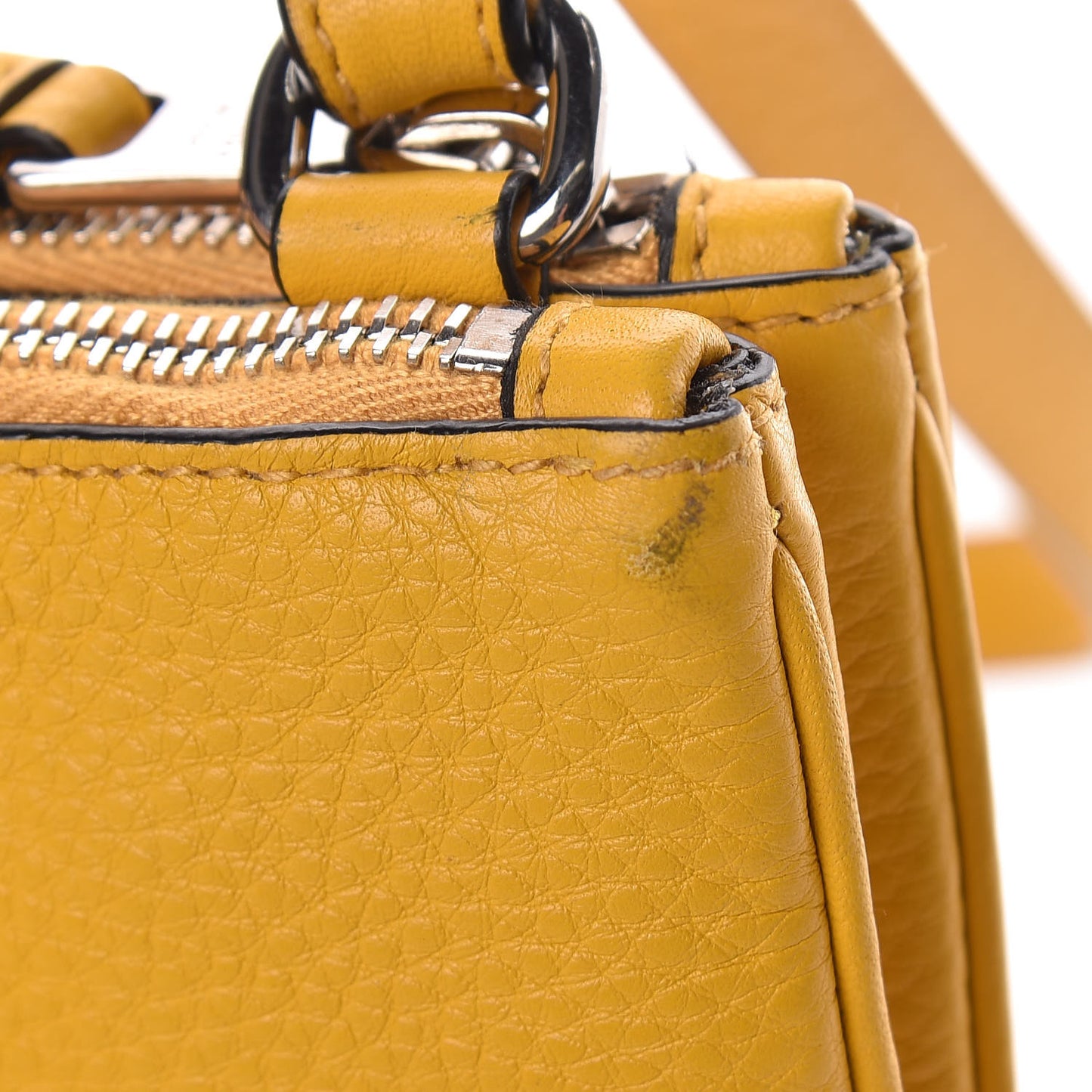 Vitello Phenix Double Zip Crossbody Bag Soleil