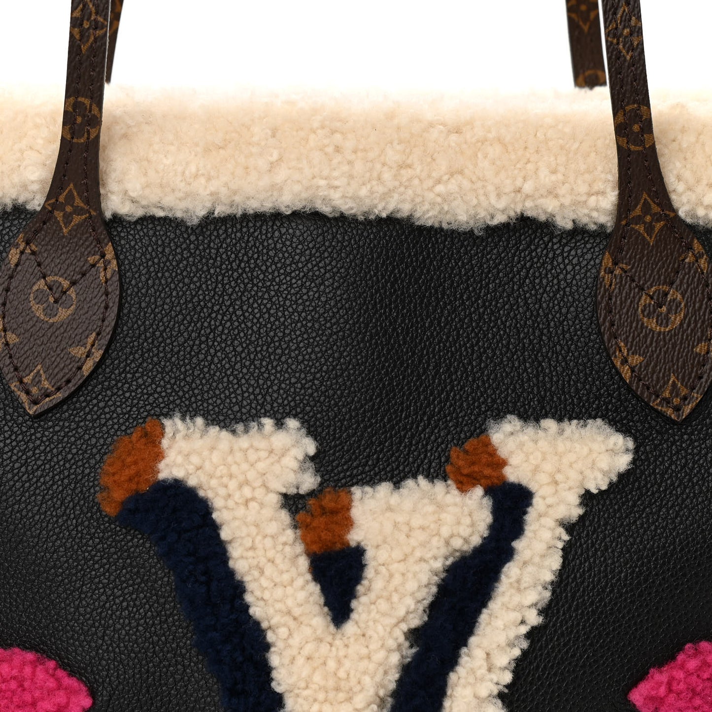 Calfskin Monogram Teddy Neverfull MM Black