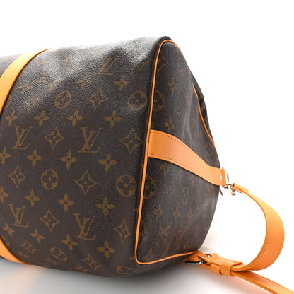 Louis Vuitton Monogram Macassar LV Colormania Keepall Bandouliere 50 Safran Yellow 8 of 8