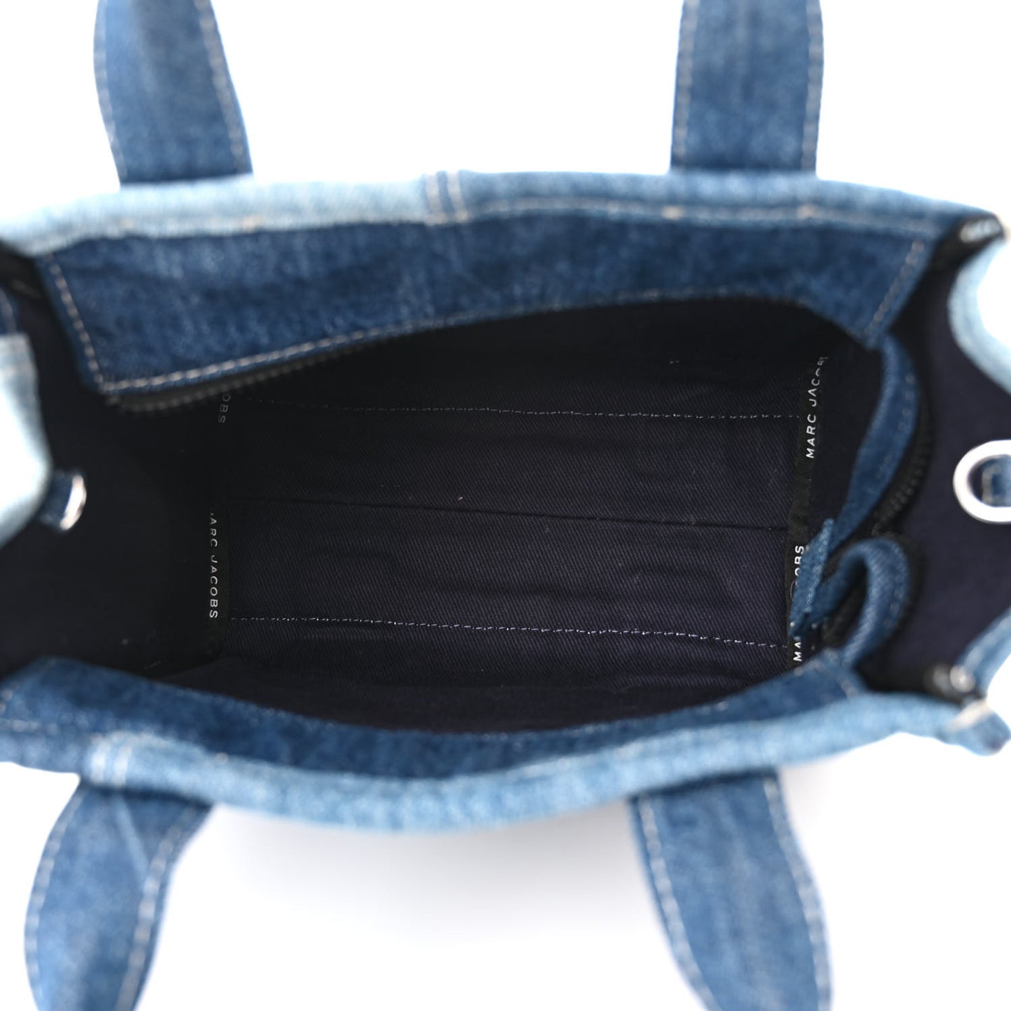 Denim Canvas Small Tote Bag Blue