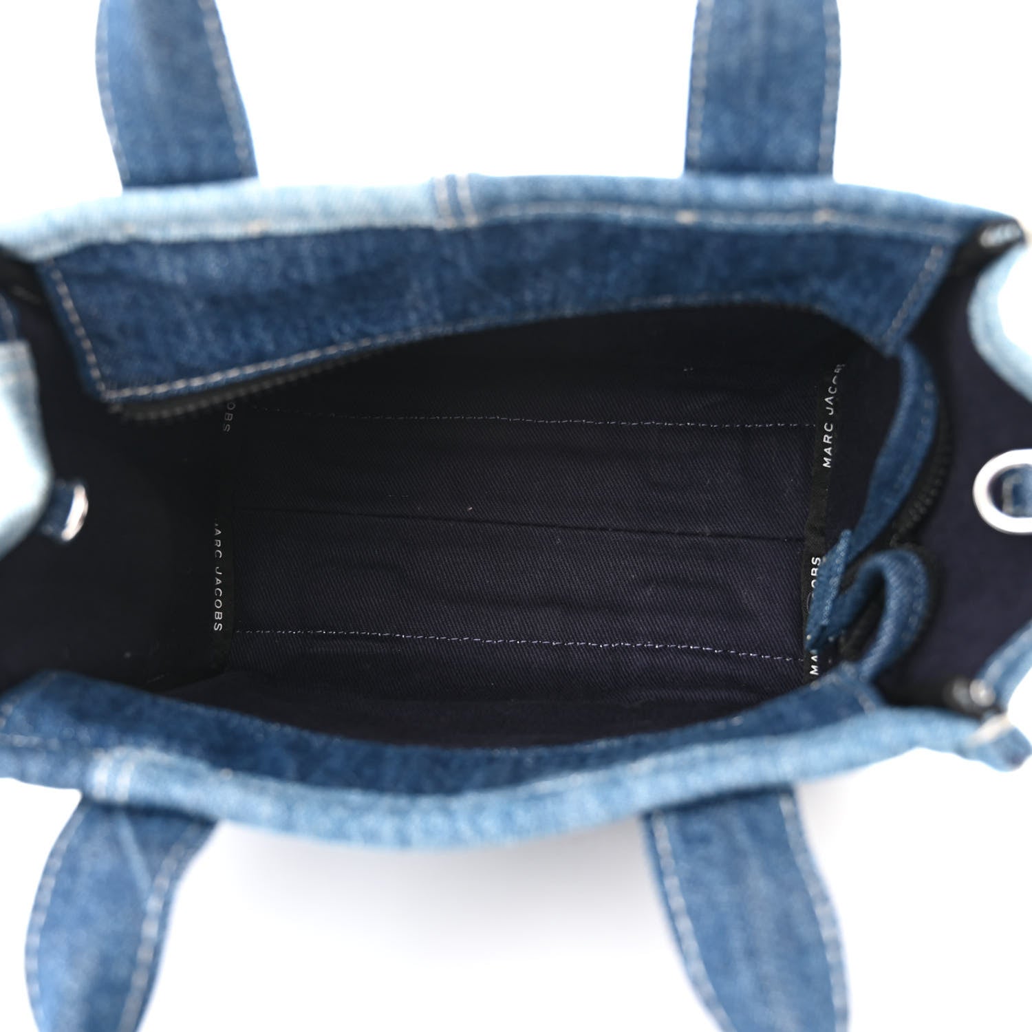 Marc Jacobs Denim Canvas Small Tote Bag Blue 5 of 13