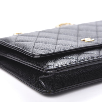 Chanel Caviar Quilted Wallet On Chain WOC Black 8 of 11