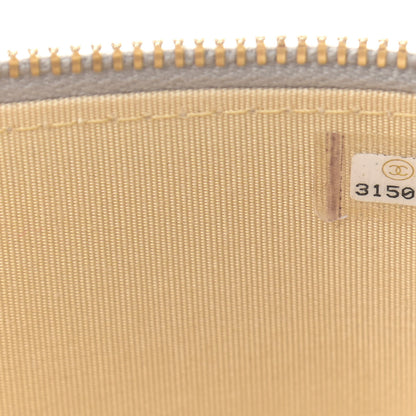 Chanel Lambskin Quilted Small Pearl Crush Vanity Case With Chain Grey 7 of 12