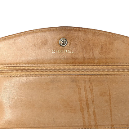 Chanel Caviar Timeless CC Wallet on Chain WOC Beige 10 of 13