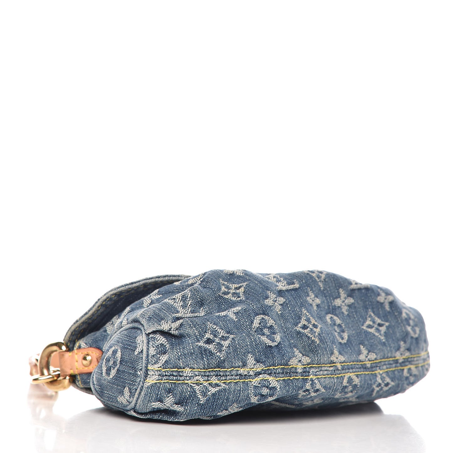 Monogram Denim Mini Pleaty Blue
