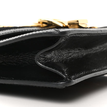 Gucci Velvet GG Monogram Small Sylvie Shoulder Bag Black 9 of 10