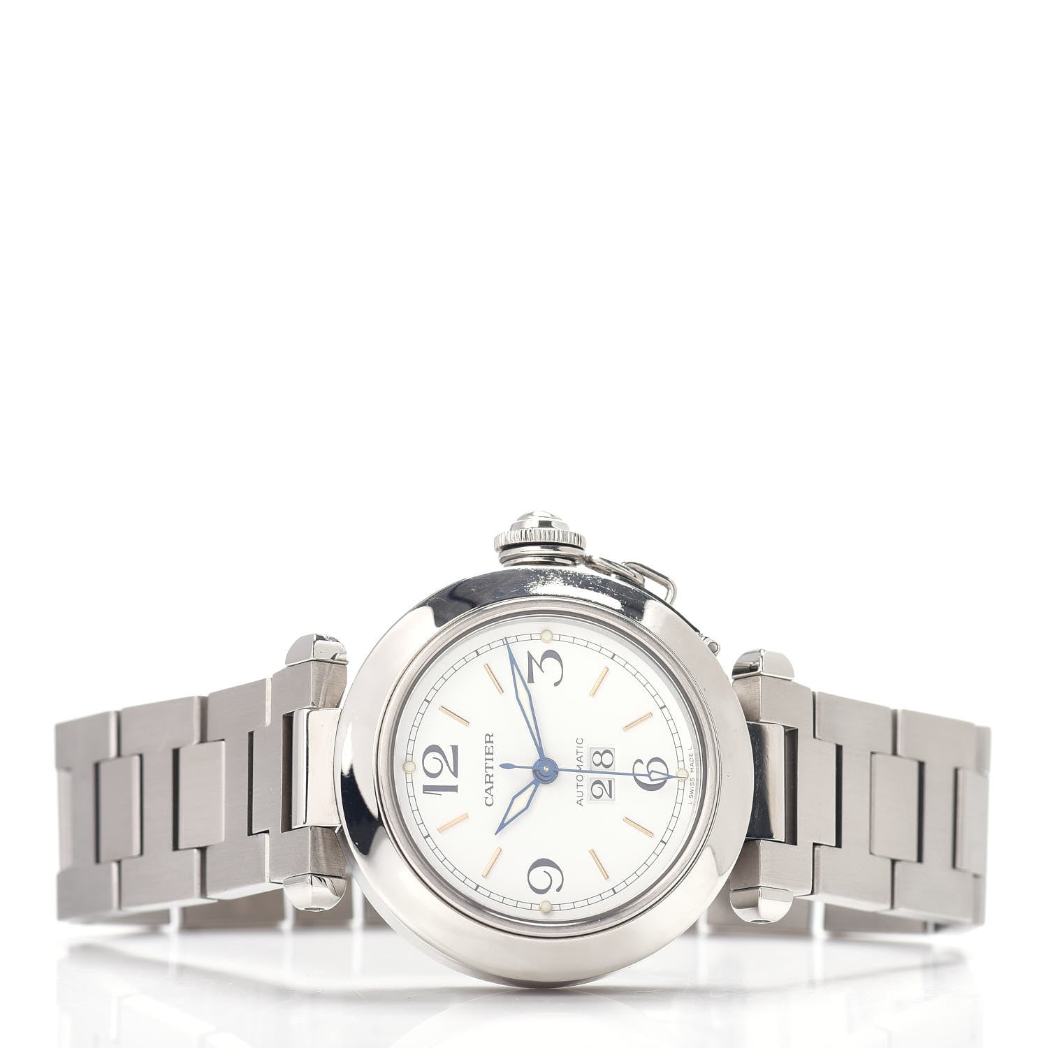 Cartier Stainless Steel 35mm Pasha C Big Date Automatic Watch 2 of 4