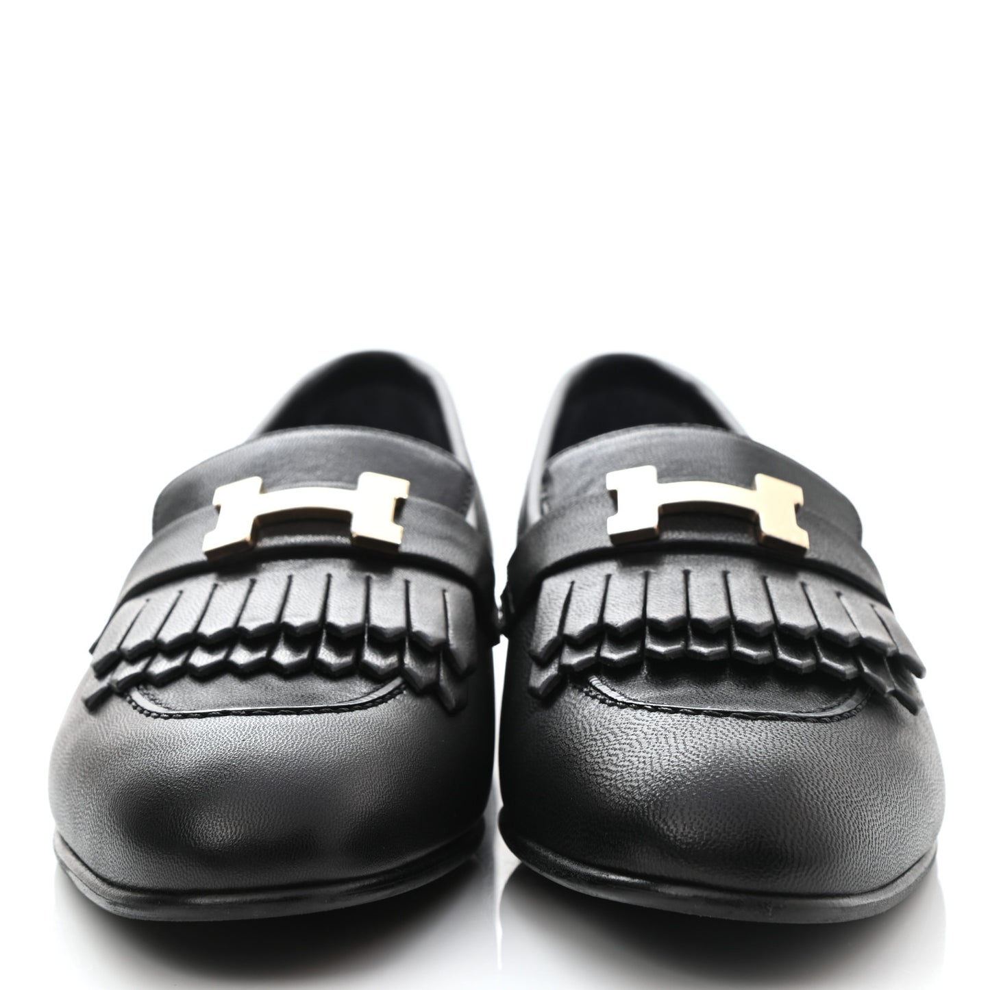 Goatskin Womens Royal Loafers 38.5 Black