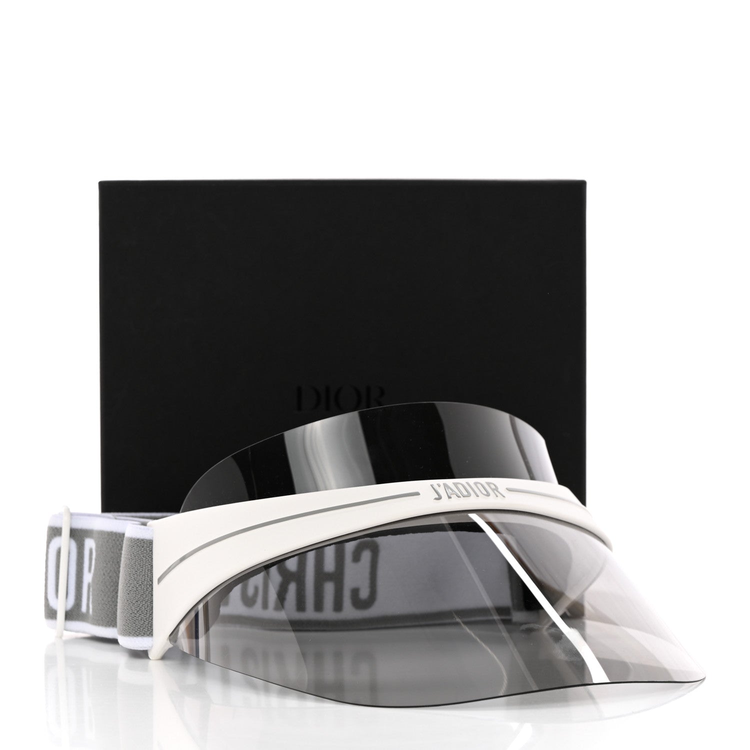 Christian Dior Mirrored DiorClub1 Sun Visor Grey 9 of 9