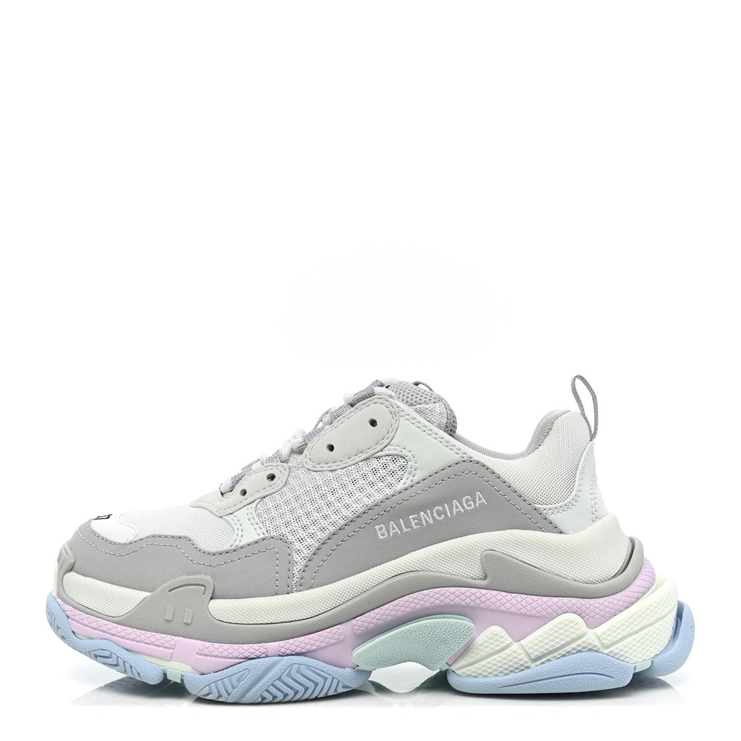 Fabric Mesh Womens Triple S Sneakers 37 Pastel