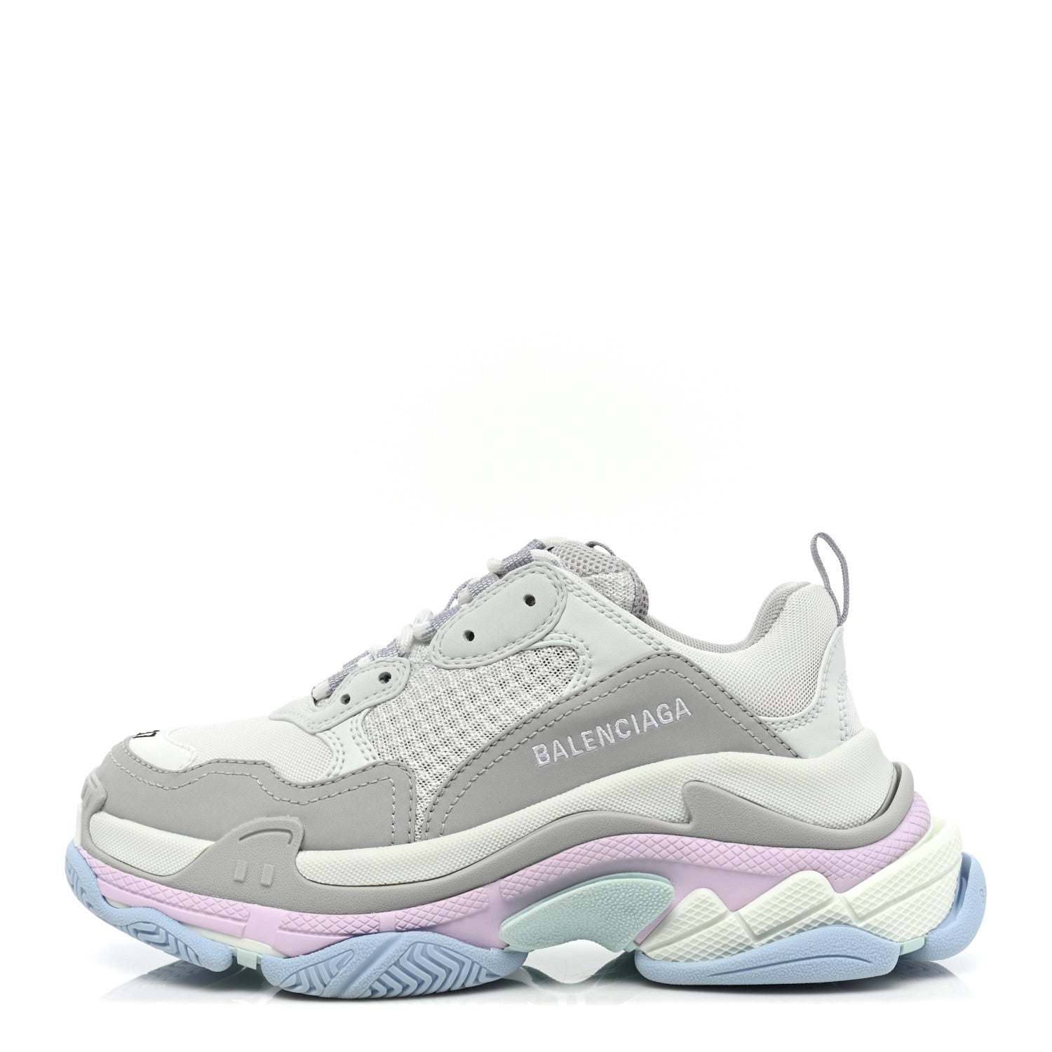 Balenciaga Fabric Mesh Womens Triple S Sneakers 37 Pastel 1 of 7