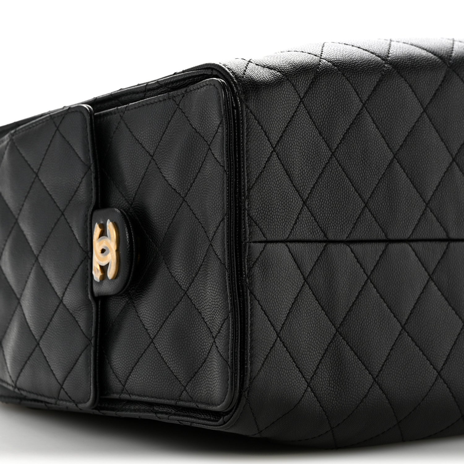 Chanel Caviar Quilted Large Chanel 25 Handbag Black 10 of 11