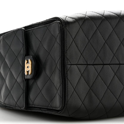 Chanel Caviar Quilted Large Chanel 25 Handbag Black 10 of 11