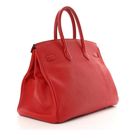 Hermes Epsom Birkin 35 Rouge Casaque 3 of 13