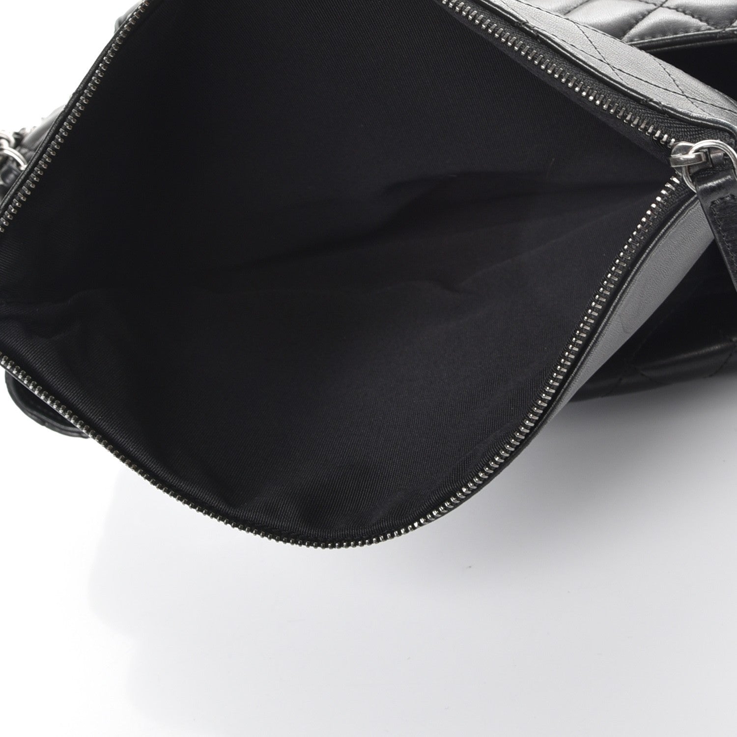 Chanel Lambskin Quilted Front Flap Tote Black 7 of 15