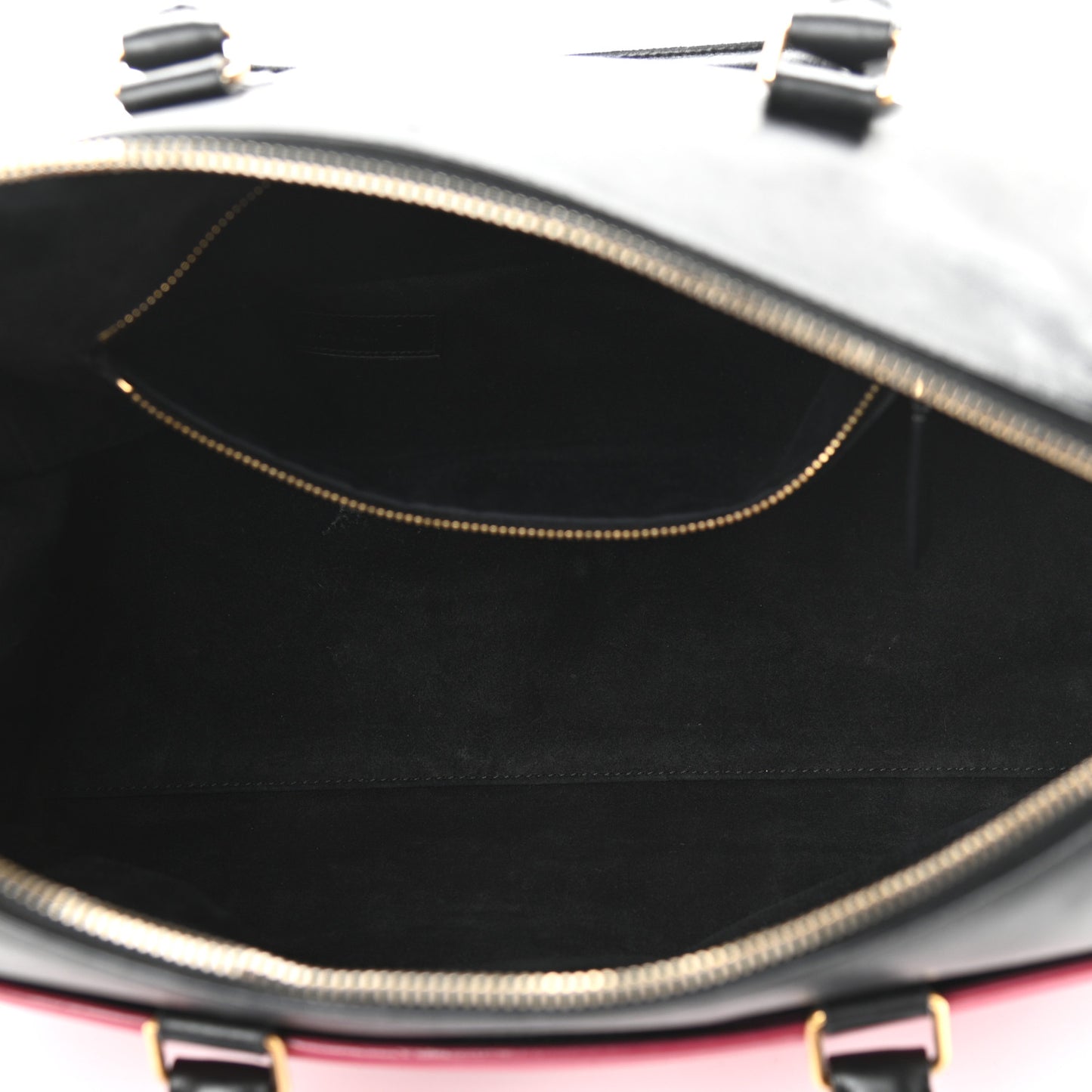 Smooth Calfskin Bi-Color Duffle 6 Fuchsia Black