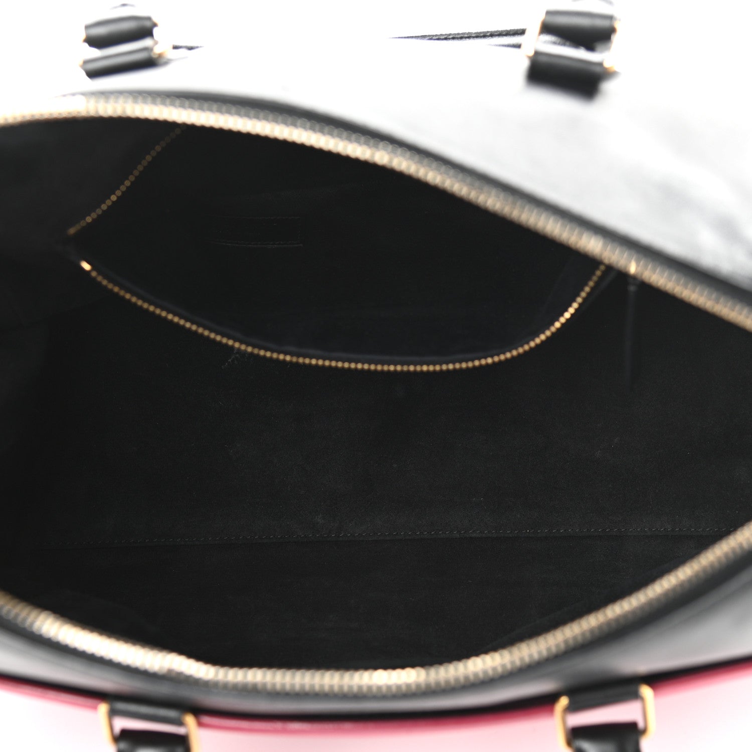 Saint Laurent Smooth Calfskin Bi-Color Duffle 6 Fuchsia Black 5 of 16