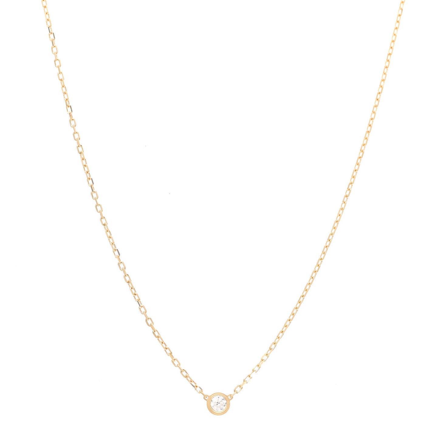 18K Yellow Gold Diamond SM D'Amour Pendant Necklace