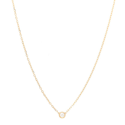 Cartier 18K Yellow Gold Diamond SM D'Amour Pendant Necklace 1 of 6