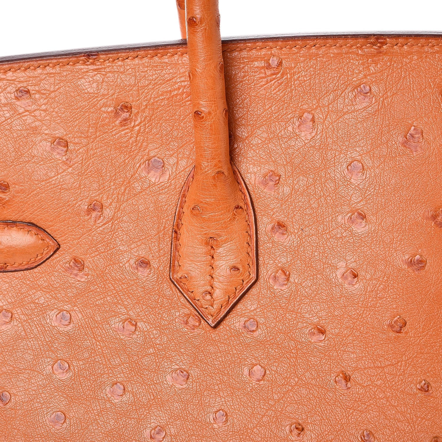 Hermes Ostrich Birkin 35 Orange 28 of 34