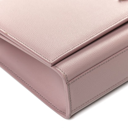 Saint Laurent Grain De Poudre Medium Classic Monogram Kate Satchel Marble Pink 11 of 11