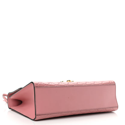 Gucci Guccissima Signature Medium Padlock Shoulder Bag Rose Baby Candy 4 of 13