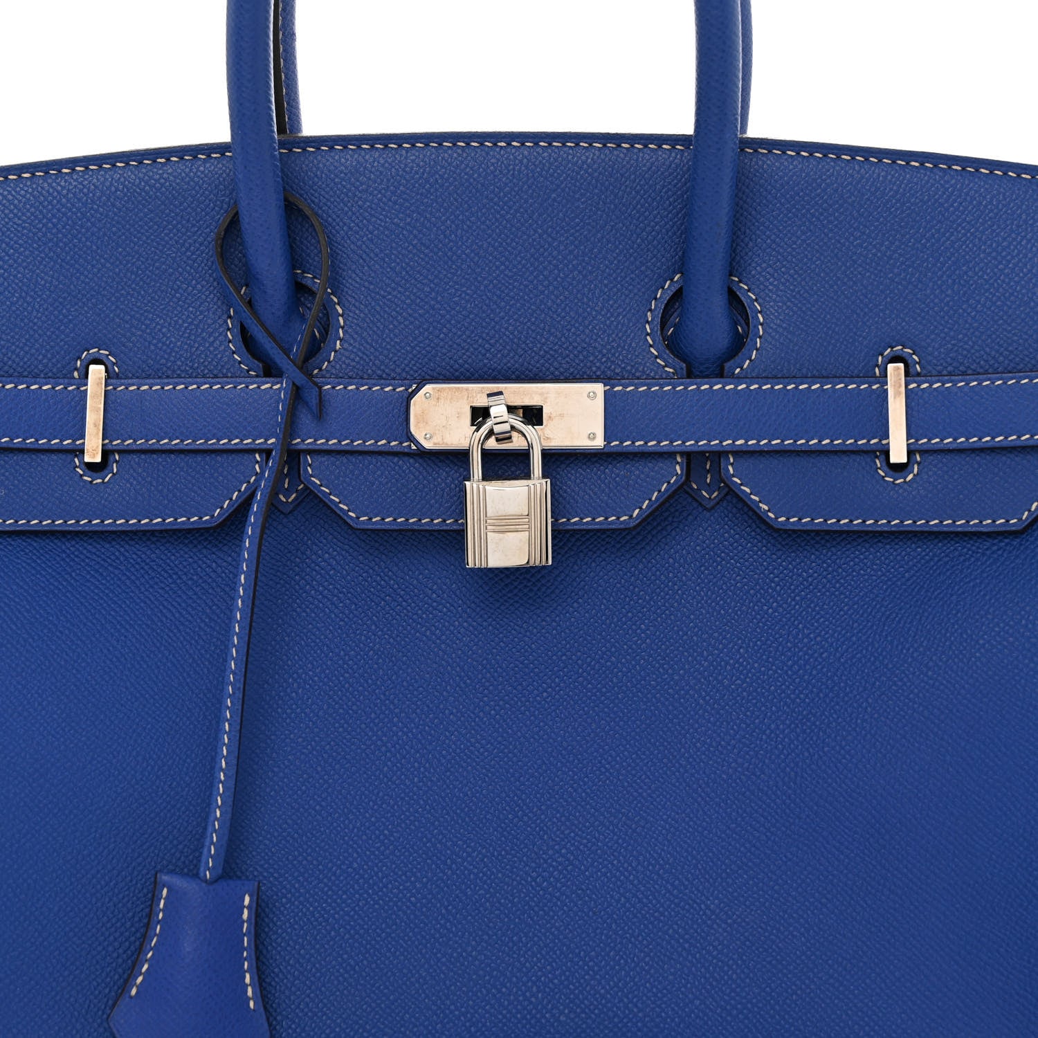 Hermes Epsom Candy Birkin 35 Bleu Electrique Mykonos 8 of 13