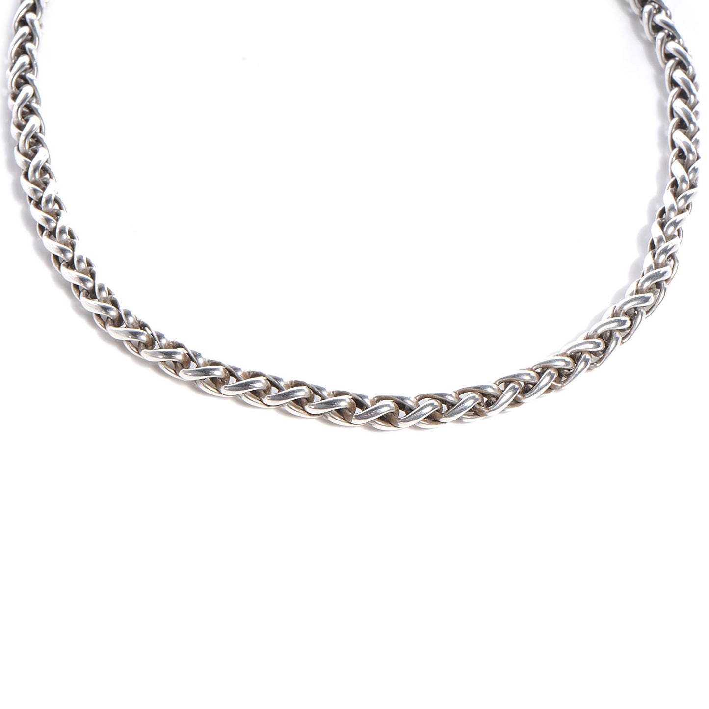 18K Gold Sterling Silver Wheat Necklace