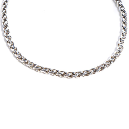 David Yurman 18K Gold Sterling Silver Wheat Necklace 1 of 5