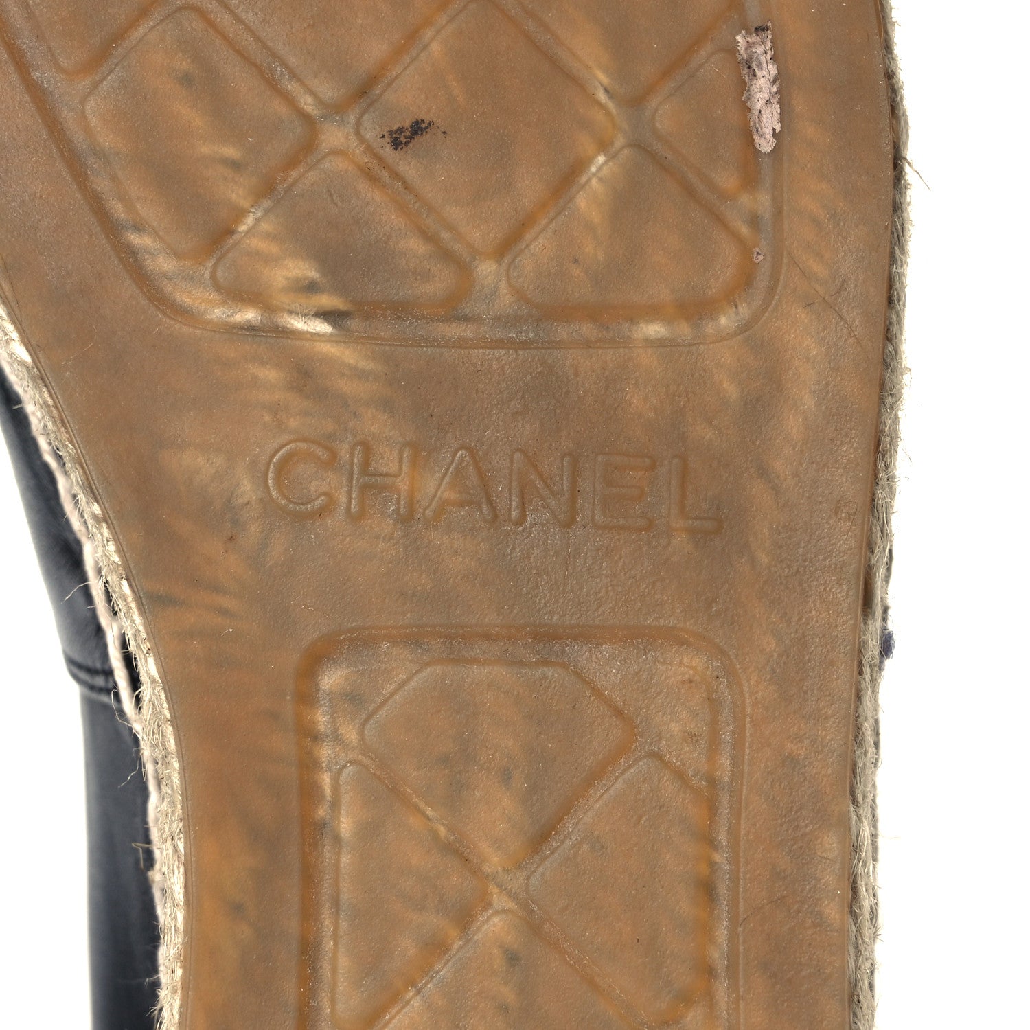 Chanel Lambskin CC Espadrilles 38 Black 6 of 9