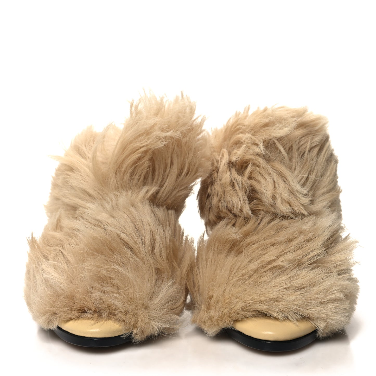 Shearling Curve Soft Poodle Slide Sandals 37 Heirloom
