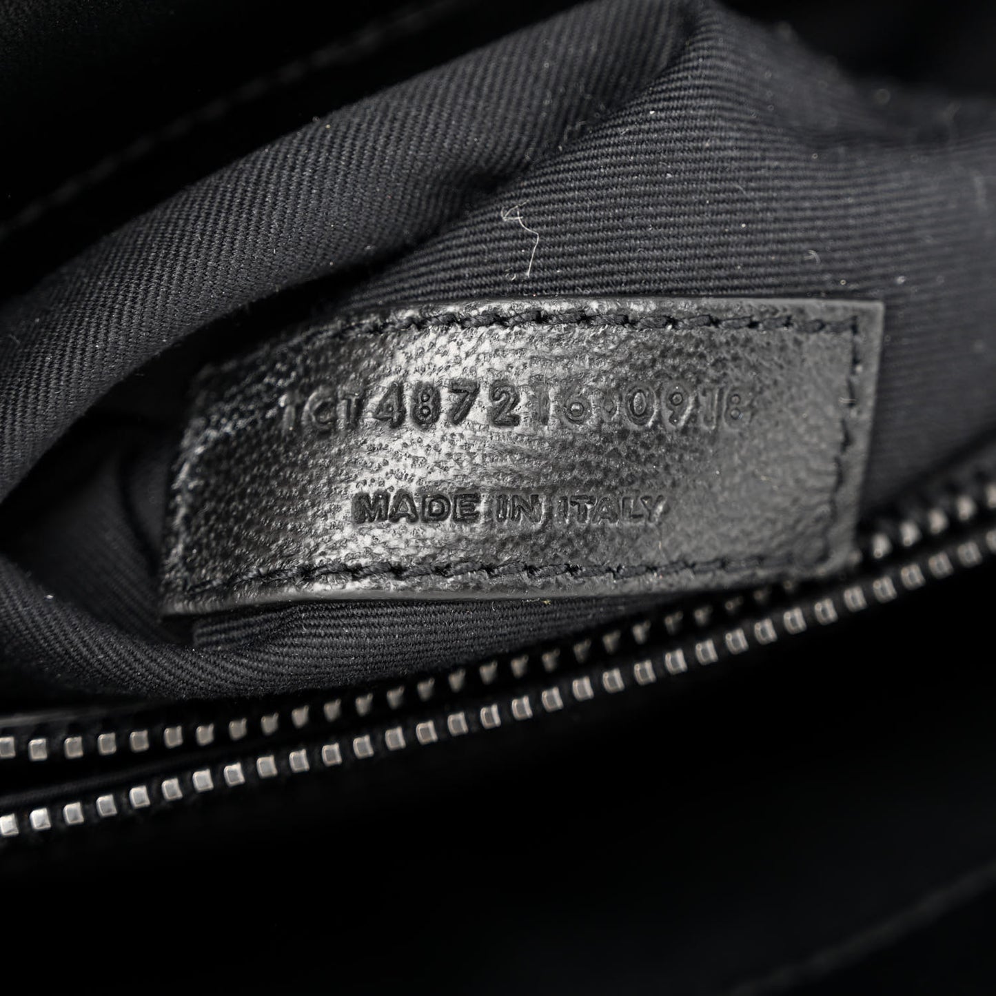 Calfskin Y Quilted Monogram Medium Loulou Chain Satchel Black