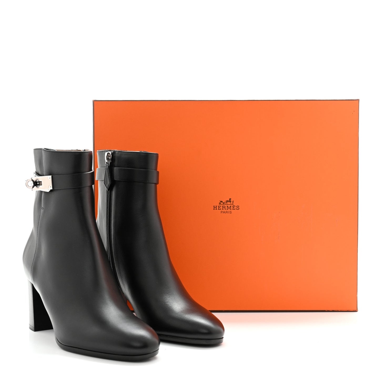 Calfskin Saint Germain Ankle Boots 36.5 Black