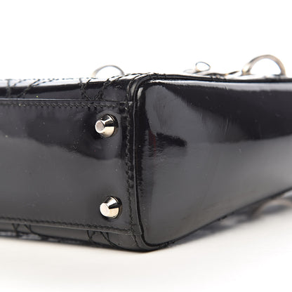 Christian Dior Patent Cannage Mini Lady Dior Black 11 of 12