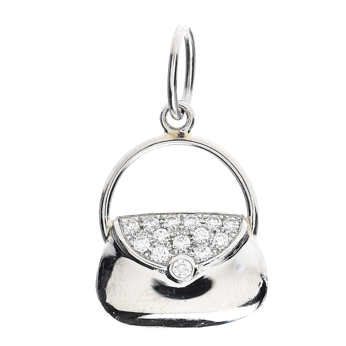 Platinum Diamond Handbag Charm