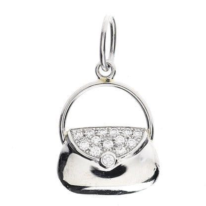 Tiffany Platinum Diamond Handbag Charm 1 of 4