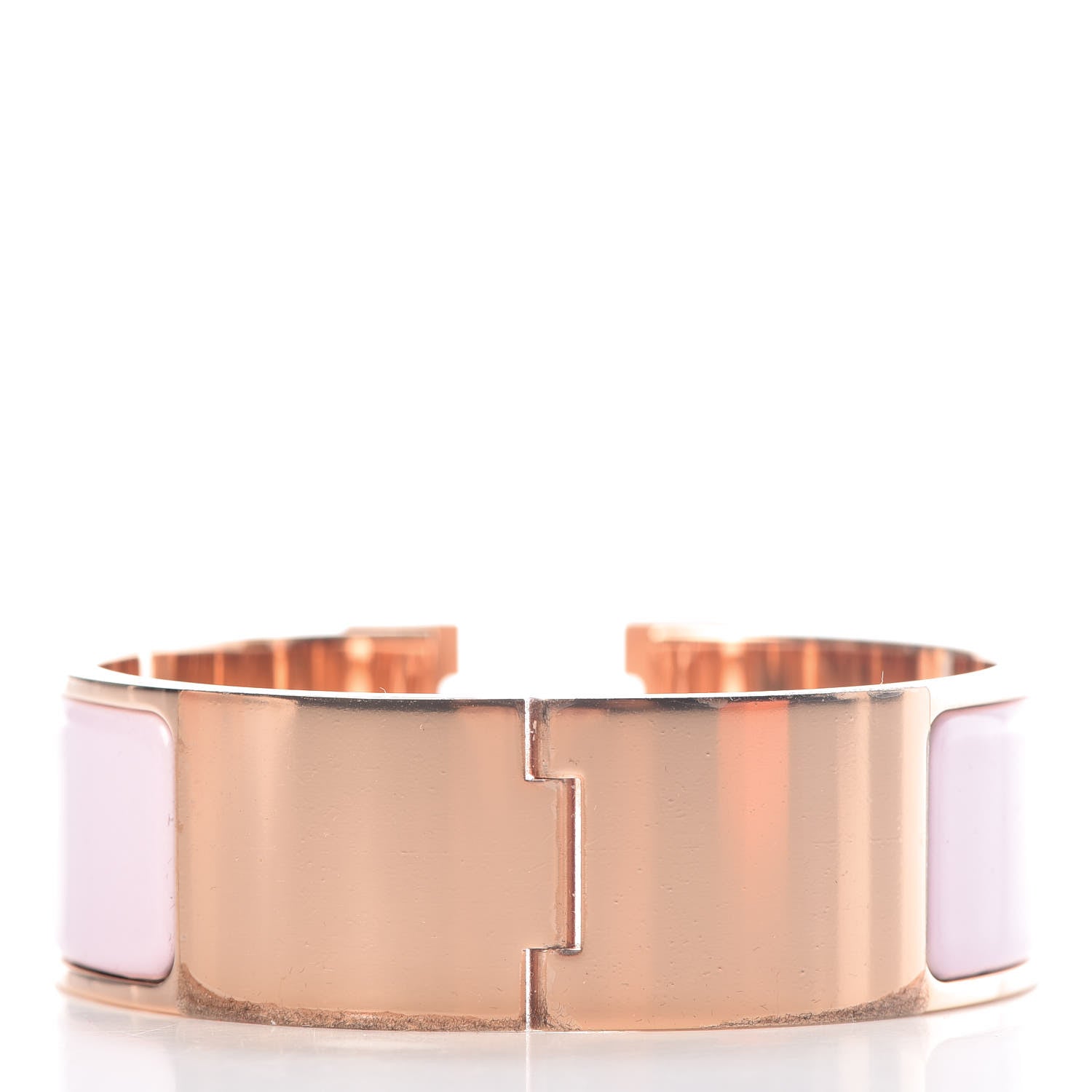 Hermes Enamel Wide Clic Clac H Bracelet PM Rose Dragee 3 of 6