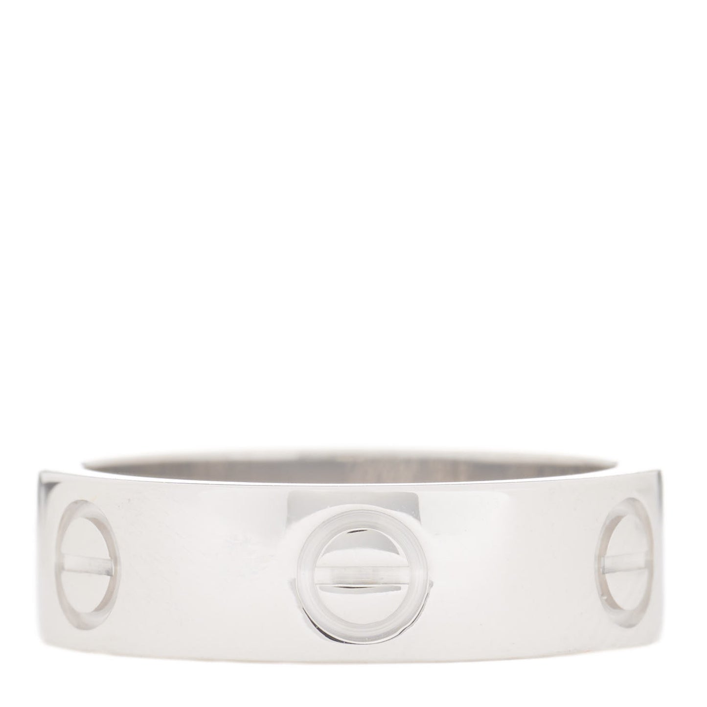 18K White Gold 5.5mm LOVE Ring 51 5.75